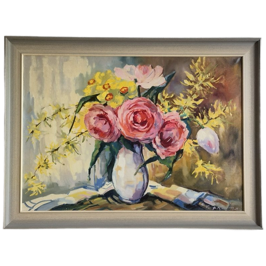 Vintage Jaren -70 Schilderij 1