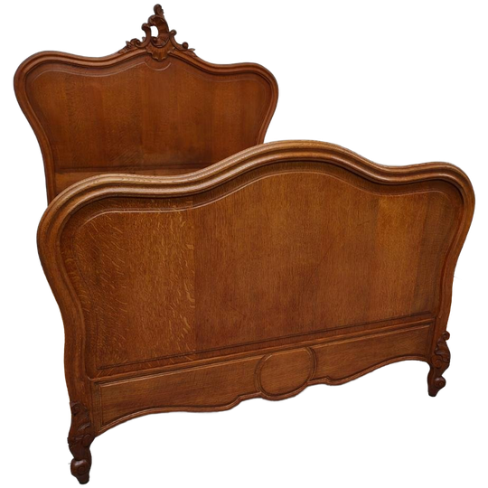 Antiek Tweepersoonsbed Brocante Bed Ledikant Twijfelaar 05 1