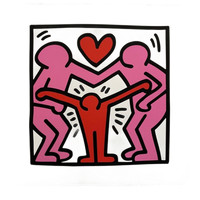 Keith Haring Untitled Family, Licensed By Artestarny And Printed In U.k.