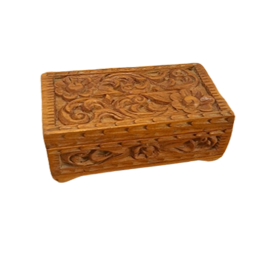 Houten Vintage Sieradenkistje, Sieradendoos 1