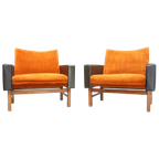 Set Van 2 Vintage Fauteuils Ynge Ekström Voor Pastoe 50'S thumbnail 1