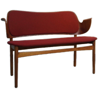 Rare Teak And Oak Bench By Arne Hovmand-olsen For Bramin Denmark, 1950s