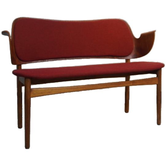 Rare Teak And Oak Bench By Arne Hovmand-olsen For Bramin Denmark, 1950s 1