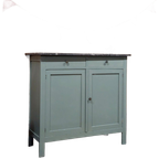 Groene Vintage Commode Met Grijs Marmeren Blad thumbnail 1