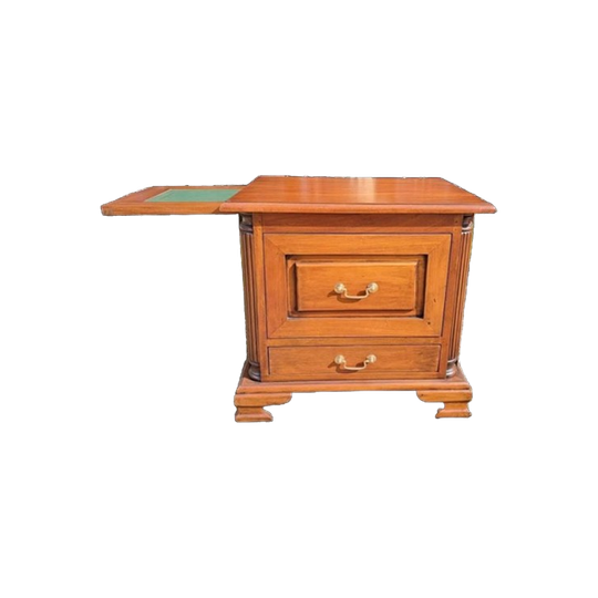 Klassiek Engels Bureau Ladekast, Nachtkastje Bijzettafel Met 1