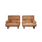 2 X Machalke Thick Saddle Leather Love Seat. thumbnail 1