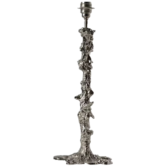 Polspotten | Drip Lampenvoet Zilver 1