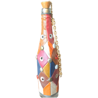 Superleuke Met Patchwork Skai Leer Beklede Fles /karaf