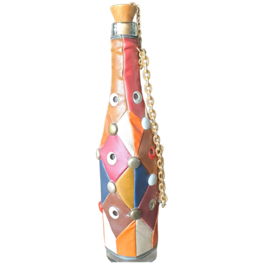 Superleuke Met Patchwork Skai Leer Beklede Fles /karaf 1