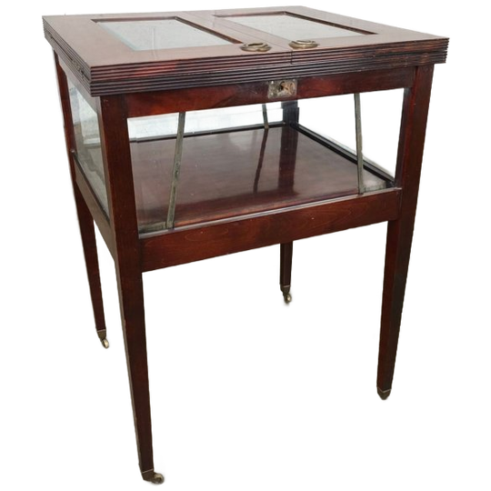 Houten Pop-up Theetafeltje / Kastje 1