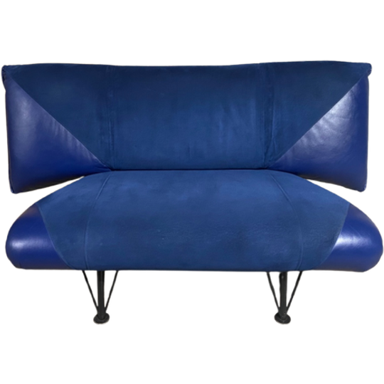 Leolux Bank, Loveseat, Model Colibri, Design Jan Armgardt, 3-Standen Leuning. 1