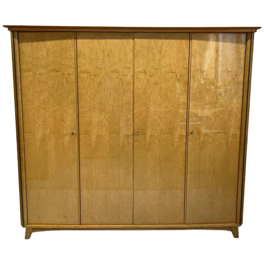 Toffe Royale Vintage Midcentury 4 Deurs Kledingkast Hang Leg Demontabel 1