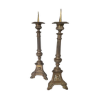 2 Messing Kerkkandelaars 40 Cm Hoog thumbnail 1