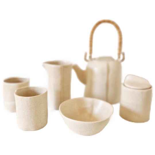 Vintage Servies Kinta Theepot Set Schaal Japandi Stijl 1