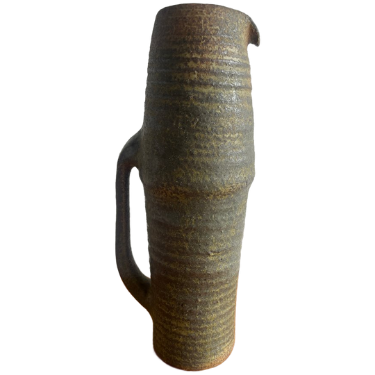 Brutalist Studio Pottery Pitcher By Ostend Ceramicist (1960s) 1