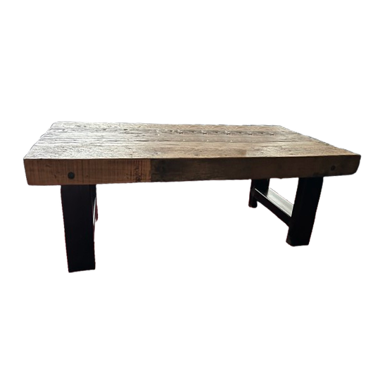 Industriële Salontafel In Combinatie Met Eettafel Of Los. 1