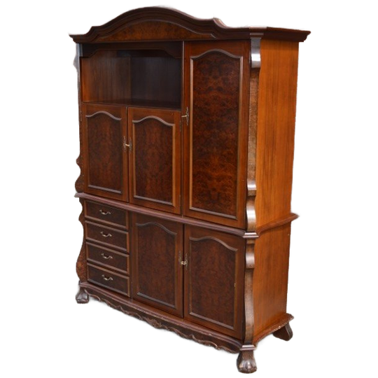 Wandkast 2 Delig Met Notenhout Fineer 1