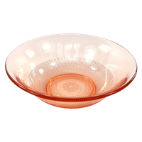 Vintage Schaal Roze Glas