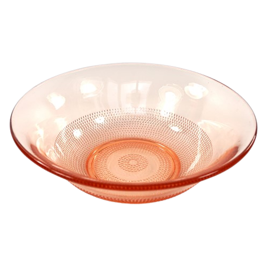 Vintage Schaal Roze Glas 1