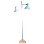 Vloerlamp Design Met Twee Spots Wit thumbnail 1