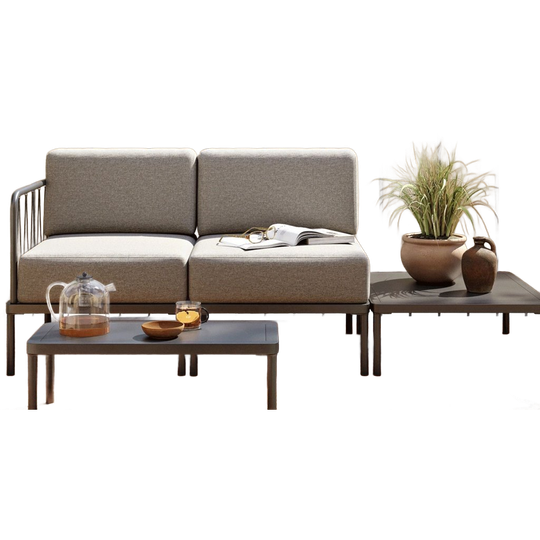 Sofacompany | Hadley Buitenbank Antracietgrijs Staal 60 X 70 Cm 1