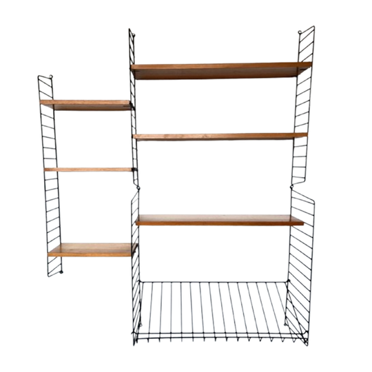 Wandmeubel Nisse Strinning Voor String Furniture, Denemarken 1960 1