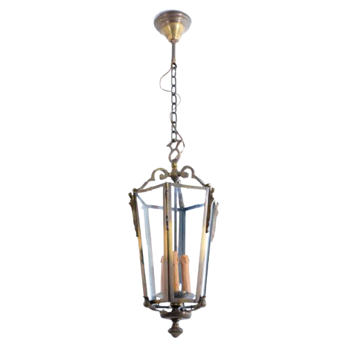 Vc41- Antieke Lamp Messing