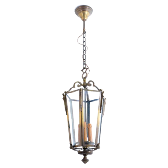 Vc41- Antieke Lamp Messing 1