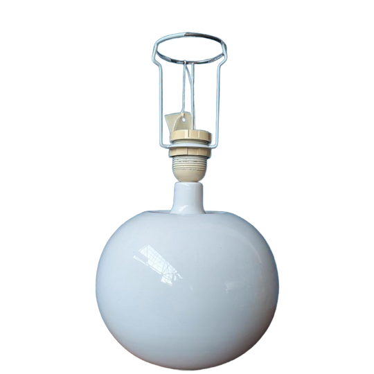 Deense Vintage Witte Tafellamp/ Lene Bjerre 1