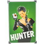 Grote Emaille Plaat Hunter Sigaretten Reclamebord Retro thumbnail 1