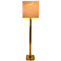 Column Lamp Made Of Brass, In Style Of Springer, Kovacs, Rizzo