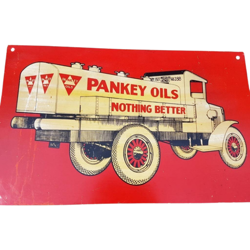 Authentic Usa Tin Sign Van Pankey Oils Nothing Better⛽