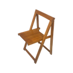 Aldo Jacober - Folding Chair Model ‘Trieste’ - Bazzani Italy - Light Oak (Wood Grain) thumbnail 1