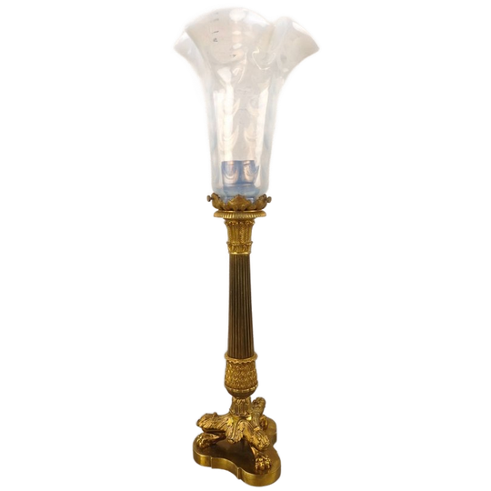 Bronzen Empire Tafellamp 1