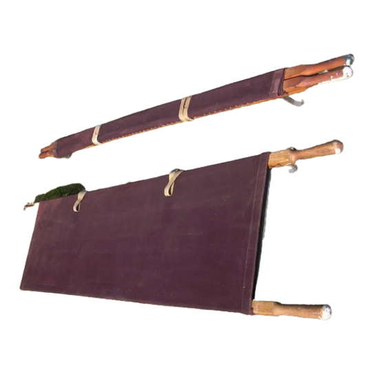 Militair Vintage Canvas Opvouwbed, Legerbed, Campingbed 1