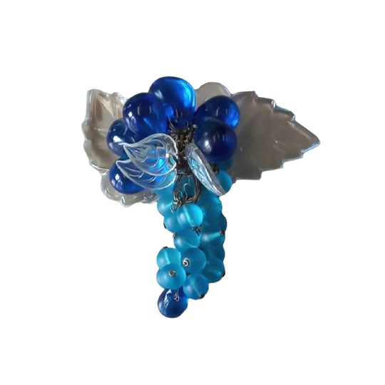 Blauwe Glazen Druiventros. 1