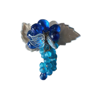 Blauwe Glazen Druiventros.