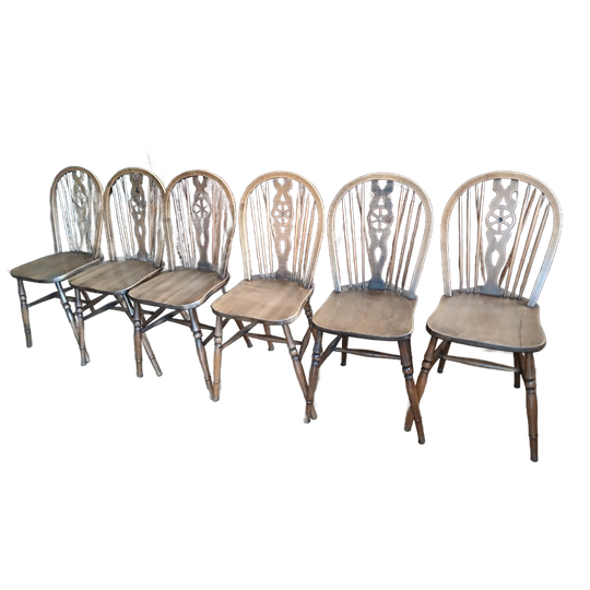6 Antieke Windsorstoelen 1