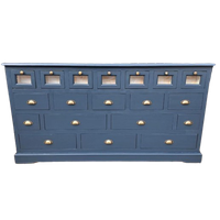 Refurbished Grenen Ladekast Grijs