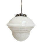 Opaalglazen Plafondlamp Met Kabel Uit De 1960’S thumbnail 1