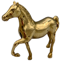Vintage Massief Messing Paard 60's