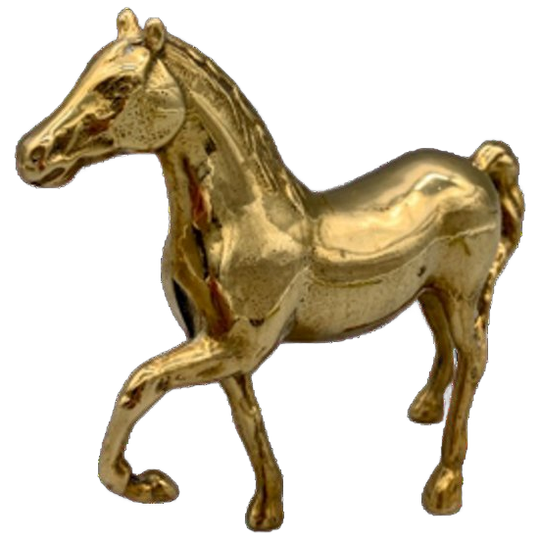 Vintage Massief Messing Paard 60's 1