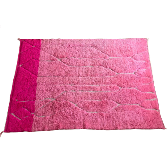 Pink Berber Boujad Wool Rug 1