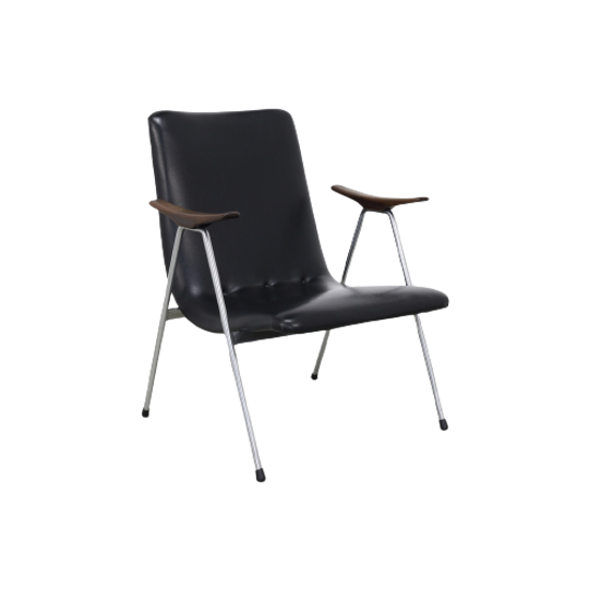 Lounge Chair In Leatherette And Metal, 1960s 1