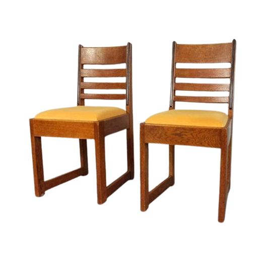 1 X Vintage Art Deco Amsterdamse School Stoelen, P/p/s 1