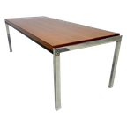 Deens Design Salontafel Teak Chroom Mid-century thumbnail 1