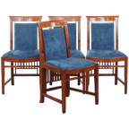 Geweldige Set Van 4 Art Deco Eetkamerstoelen Van Schuitema Uit De Decoforma Serie thumbnail 1