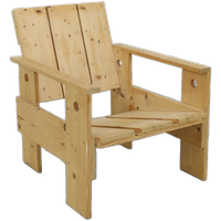 Dutch Lounge Chair In The Style Of Gerrit Rietveld, 1980s