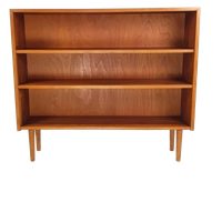 Vintage Teak Fineer Houten Boekenkast | Deense Kast