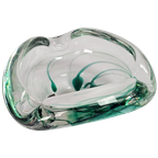 Kristalunie Maastricht - Max Verboeket - Geslingerde Kleuren Van Helder Glas Met Groen - 60's thumbnail 1